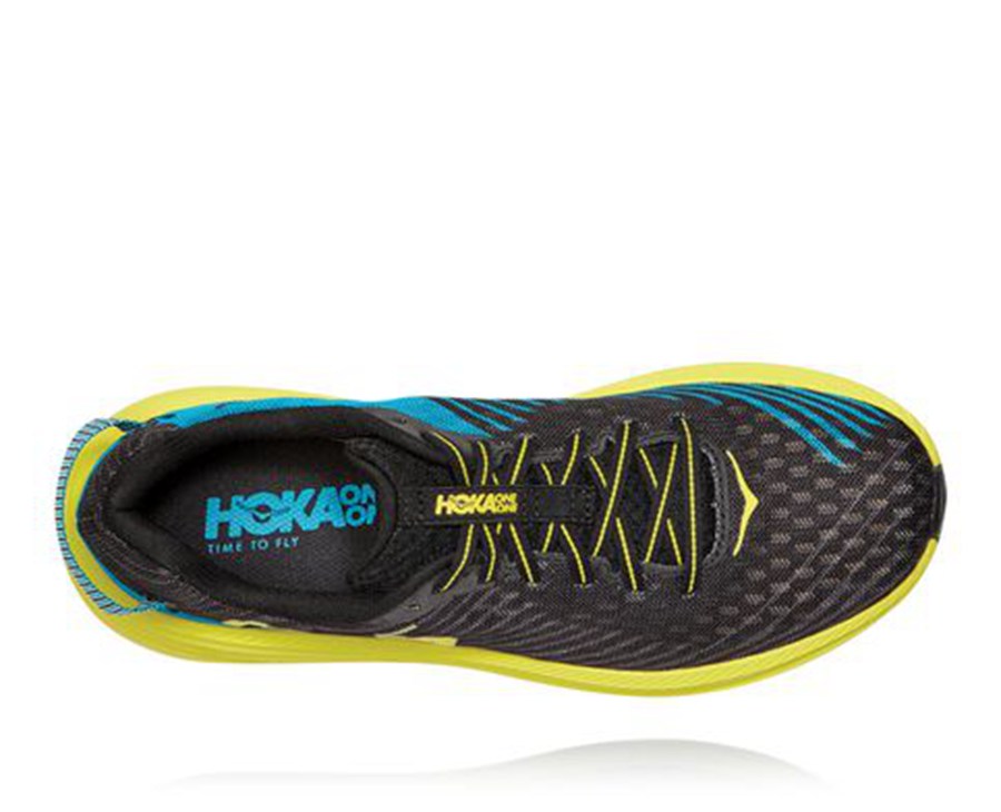 Hoka One One ランニングシューズ メンズ 黒/緑 - リンコン - HC9105247